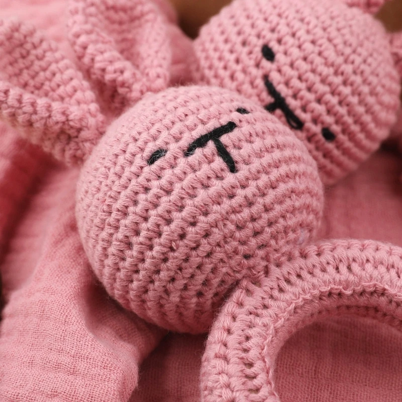 1 Set Baby Stuffed Animal Doll kawaii Panda Plush Toys+Crochet Rattle+Hair Brush+Newborn Swaddle Wrap Baby Birth Shower Gift Box