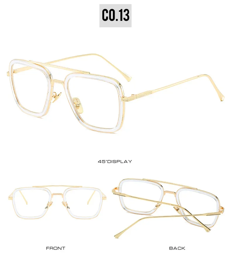 Tony Stark Glasses Men Women Sunglasses Iron man Eyewear Steampunk Sun Glasses Male Goggles
