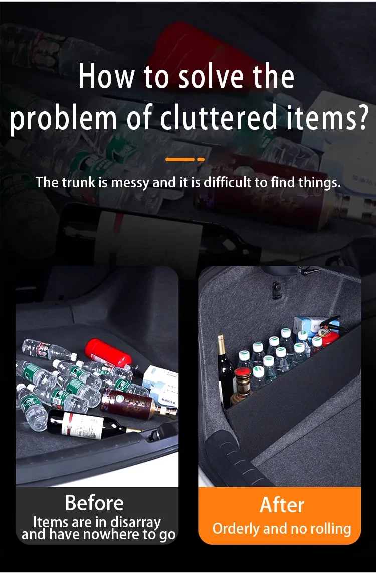 Car Accessories For BMW I4 G26 BEV 2022~2026 2025 24 Trunk Storage Partition Multifunction Storage Auto Interior Parts Organizer
