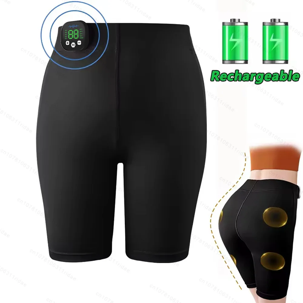 Smart Hip Lifting Shaping EMS Yoga Massage Shorts Micro Current Stimulation Acupoints Slimming Bodybuilding Buttock Trainer