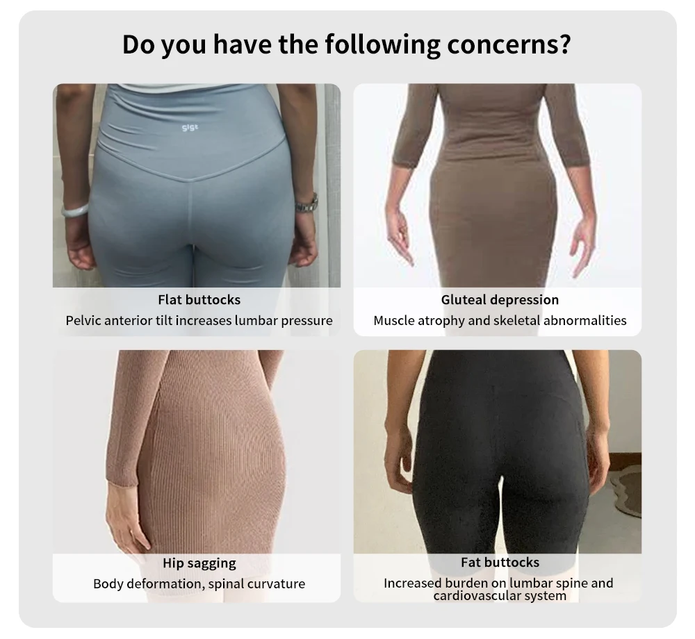 EMS Yoga Shorts Intelligent Microcurrent Massage Power Pants Muscle Stimulator Hip Lifting Leg Toning Body Shaping Pants