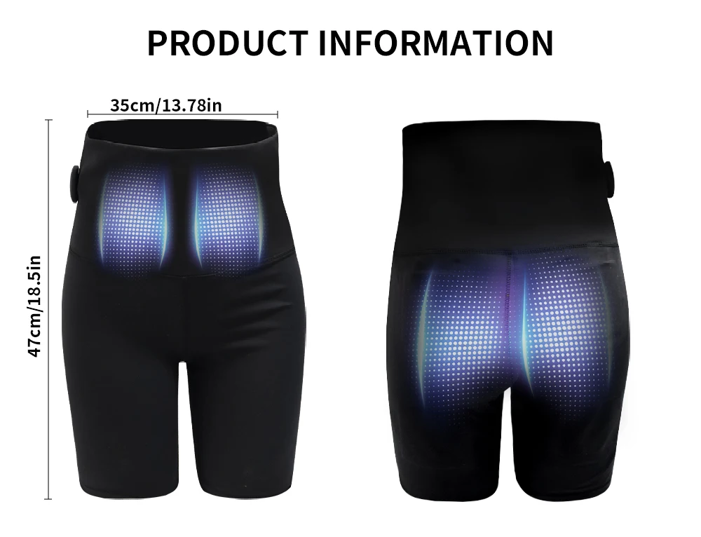 EMS Intelligent Microcurrent Shaping Yoga Massage Shorts Enhance Buttocks Fitness And Plastic Training Reduce Fat Mass Hip Lift