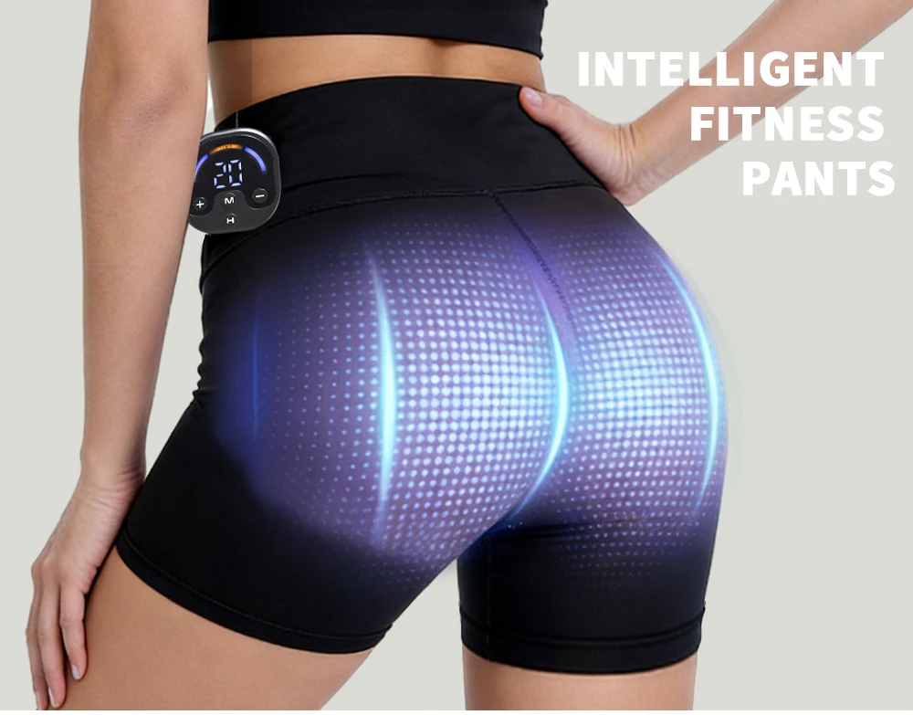 EMS Intelligent Microcurrent Shaping Yoga Massage Shorts Enhance Buttocks Fitness And Plastic Training Reduce Fat Mass Hip Lift