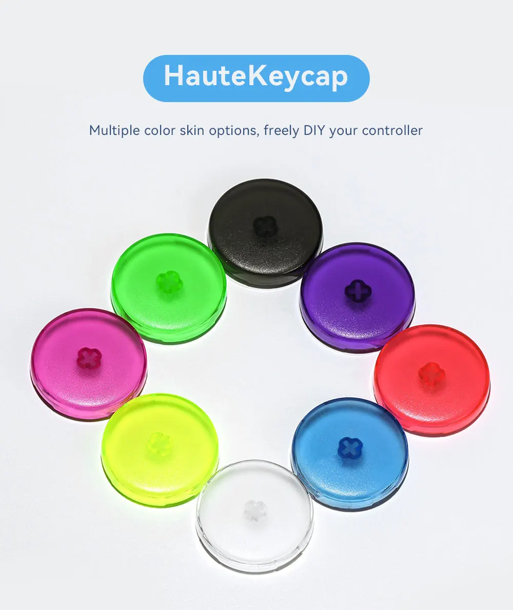 Haute42 Hitbox Cross Keycaps for Leverless Arcade Controller Mini Hitbox Button Caps Colorful DIY 20.6mm Low Profile Keycaps 8PC