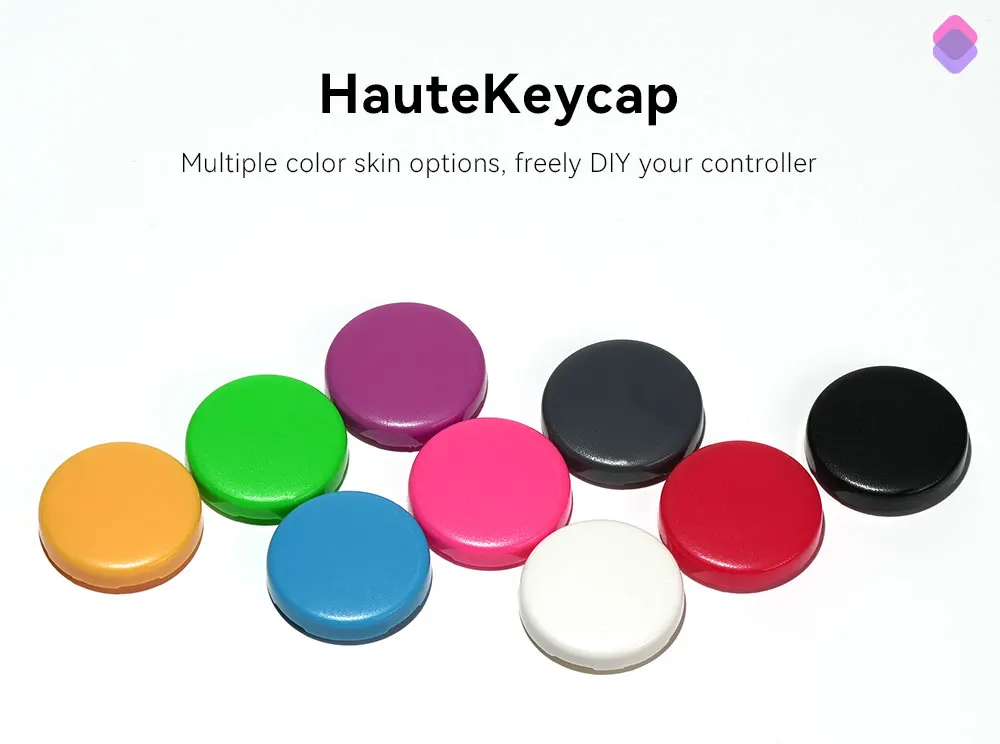 Haute42 Hitbox Cross Keycaps for Leverless Arcade Controller Mini Hitbox Button Caps Colorful DIY 20.6mm Low Profile Keycaps 8PC
