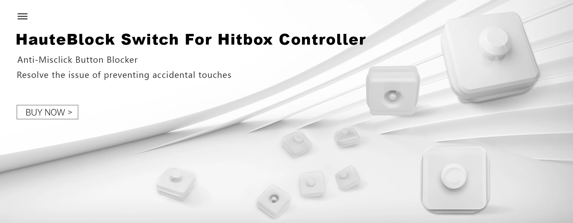 Haute42 Hitbox Cross Keycaps for Leverless Arcade Controller Mini Hitbox Button Caps Colorful DIY 20.6mm Low Profile Keycaps 8PC