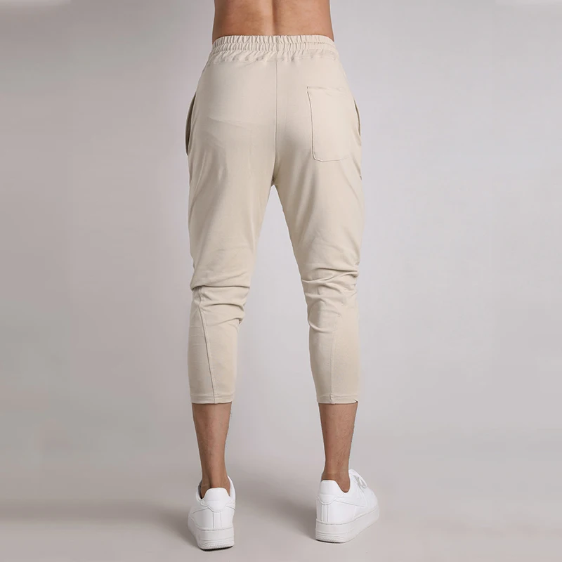 Casual Pants Men Sports Style Jogging 2024 Summer New Style Men's Moisture Absorption Quick Drying Capri Pants