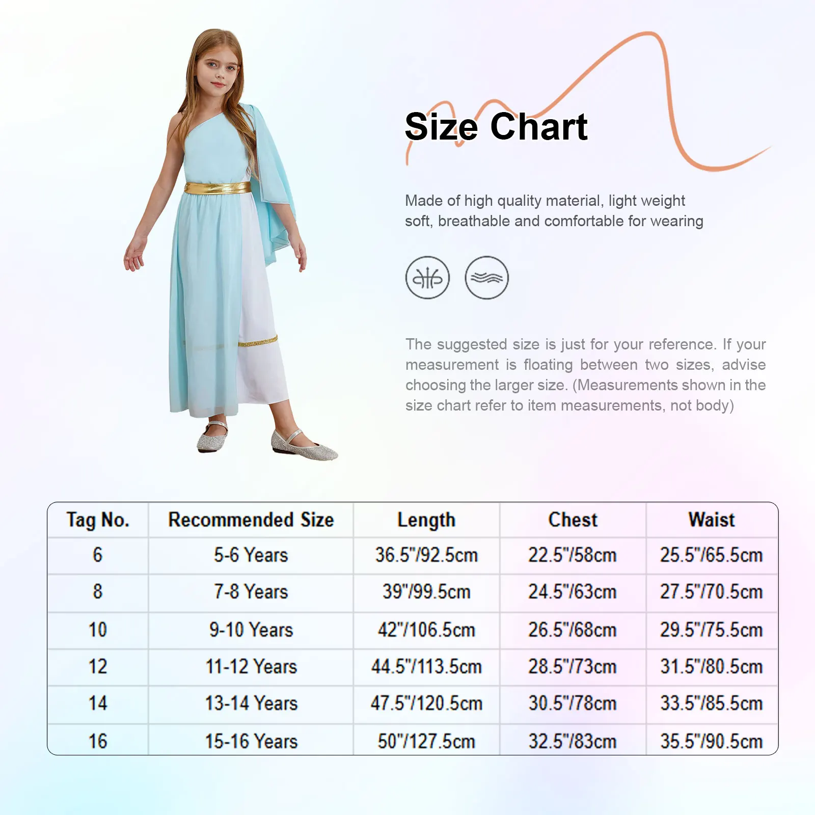 Kids Girls Roman Ancient Greek Godess Toga Costume Athena Cosplay Princess Robe Dress with Flowy Tulle Shawls Headwear Outfits
