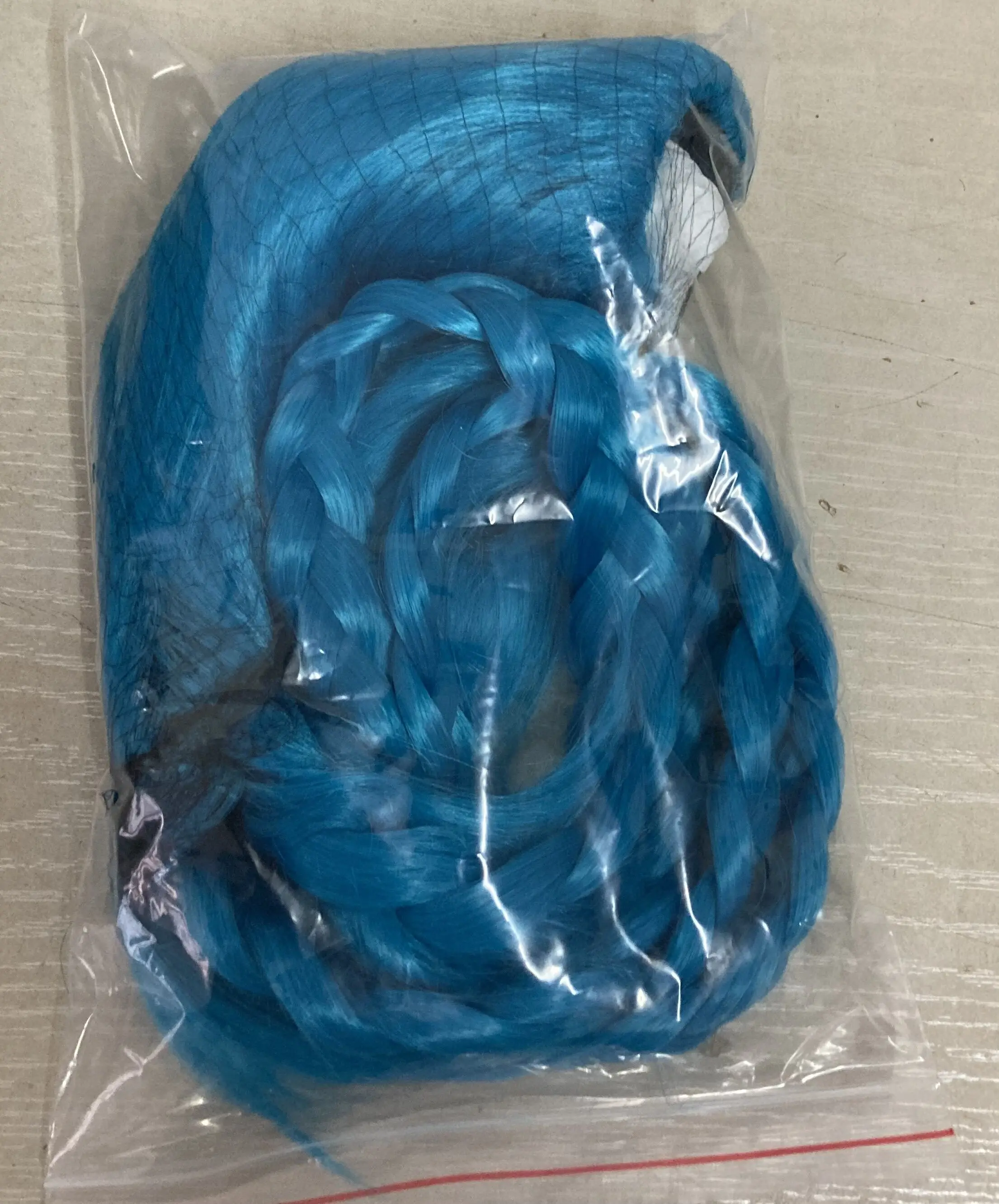 Synthetic Hair Jinx Cosplay Lol Long Blue Halloween Anime Costume Wig