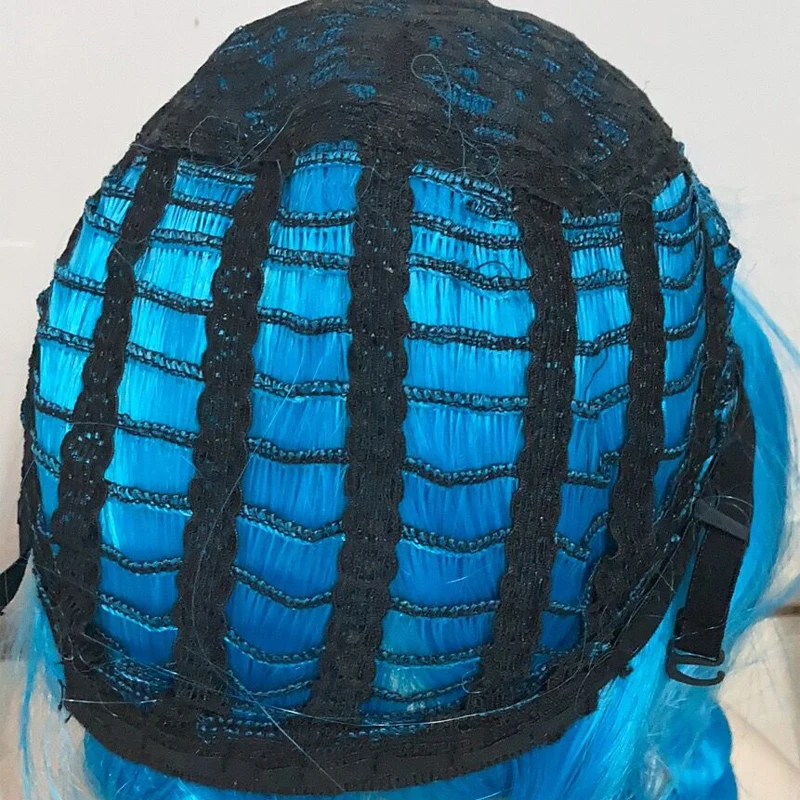 Synthetic Hair Jinx Cosplay Lol Long Blue Halloween Anime Costume Wig