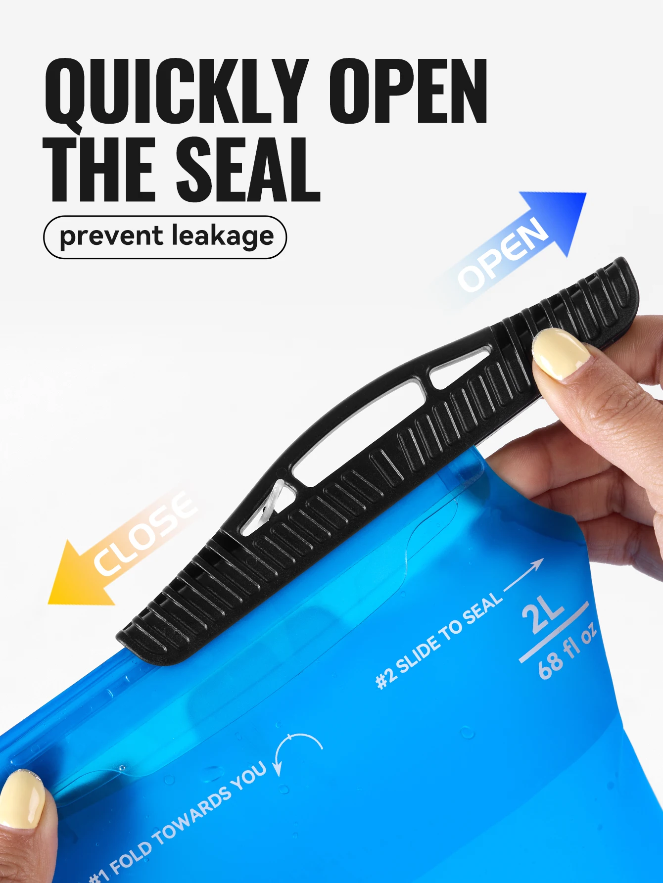 WRELS Water Collection Filtration Bag for Water Filtration System Survival Water Filter Straw Foldable BPA-Free Filtration Bag