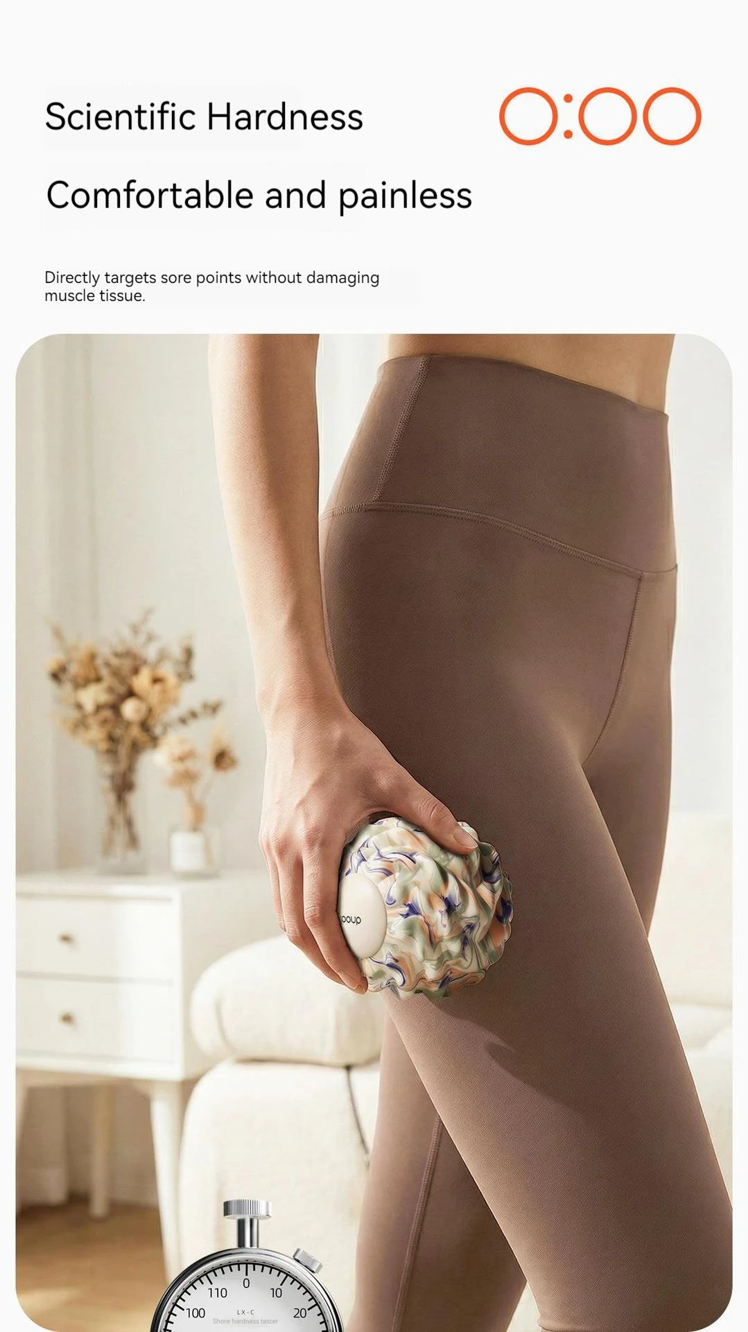EVA Fascia Ball or Peanut Massage Ball Deep Tissue Trigger Point Massager for Muscle Relief Shoulder Back Leg Foot
