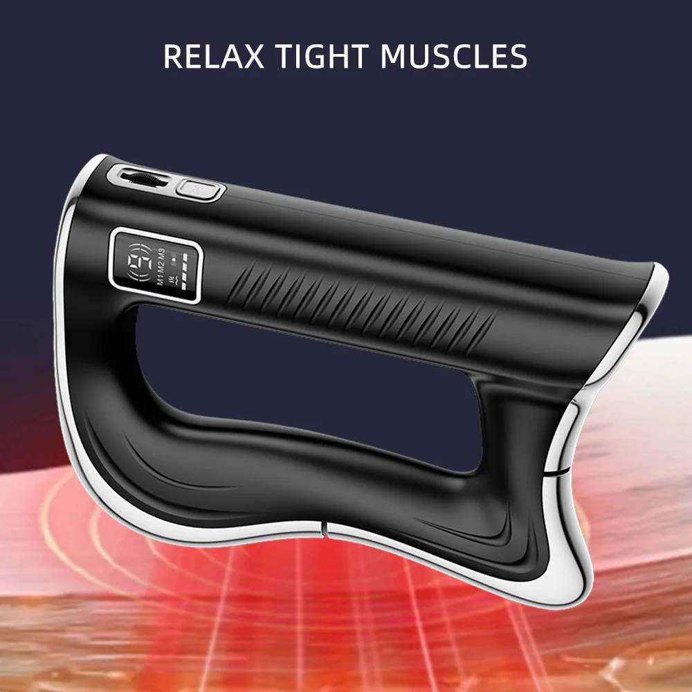 Electric Fascia Scraper EMS Micro Current Fascia Knife Muscle Body Massager Vibration Relaxation Body Lifting Massage Blade