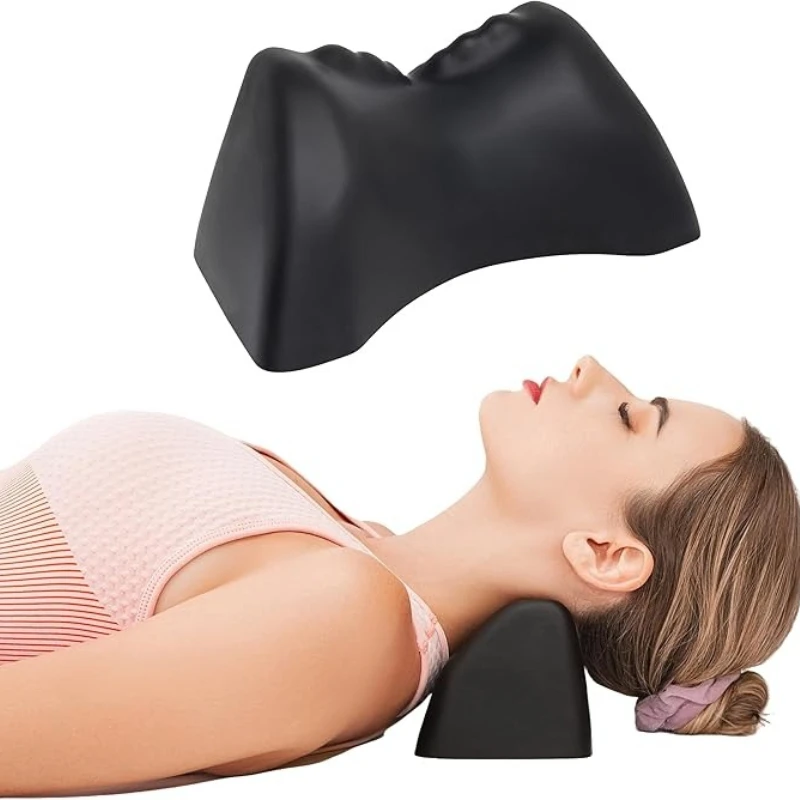Cervical Spine Massage Pillow PU Gravity Acupressure Portable Ergonomic Neck Shoulder Traction Stretching Relaxation Women Men