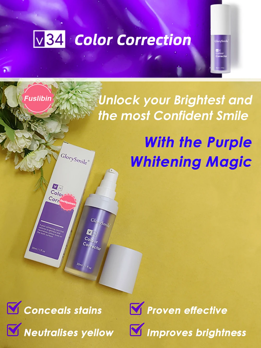 V34 Dental Whitening Toothpaste Instant Teeth Whitening Cleaning Tooth Stain Tartar Removal Oral Hygiene Fresh Breath