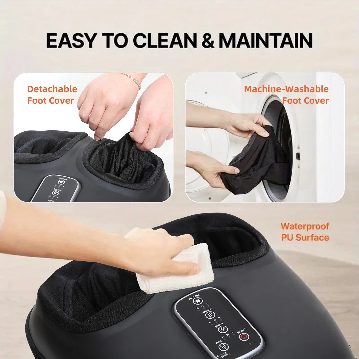 Automatic Foot Massage Machine with Fully Wrapped Rollers Sole Kneading Airbag Pressing Relaxation Foot Massager,Best Gift for Women Mental