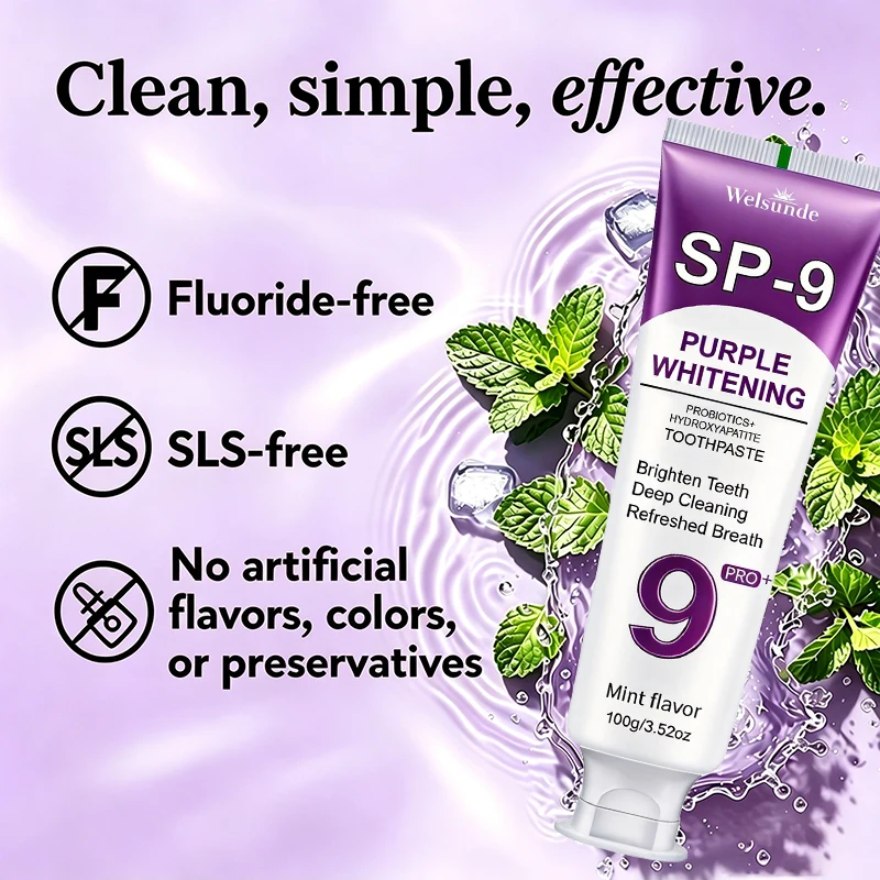 Teeth Whitening Hydroxyapatite Toothpaste, Contains Menthol, Deep Cleaning for Brighter Teeth, Fresh Breath & Gum Health, Basic Oral Care, Suitable for Everyone, An Essential Travel Item, It Is the Ideal Gift for Men and Women - Local Warehouse
