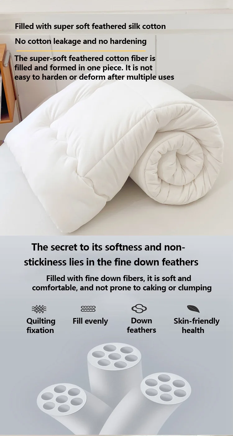 Star Hotel White Winter Quilt, Super Soft And Breathable All-Season Quilt, Extra-Large Bedding, Spring And Autumn Quilt Core