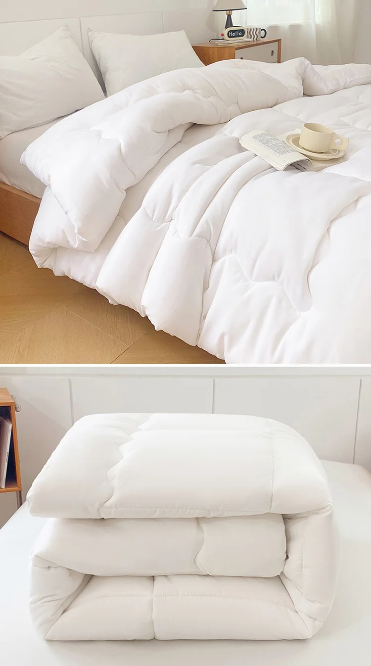 Star Hotel White Winter Quilt, Super Soft And Breathable All-Season Quilt, Extra-Large Bedding, Spring And Autumn Quilt Core