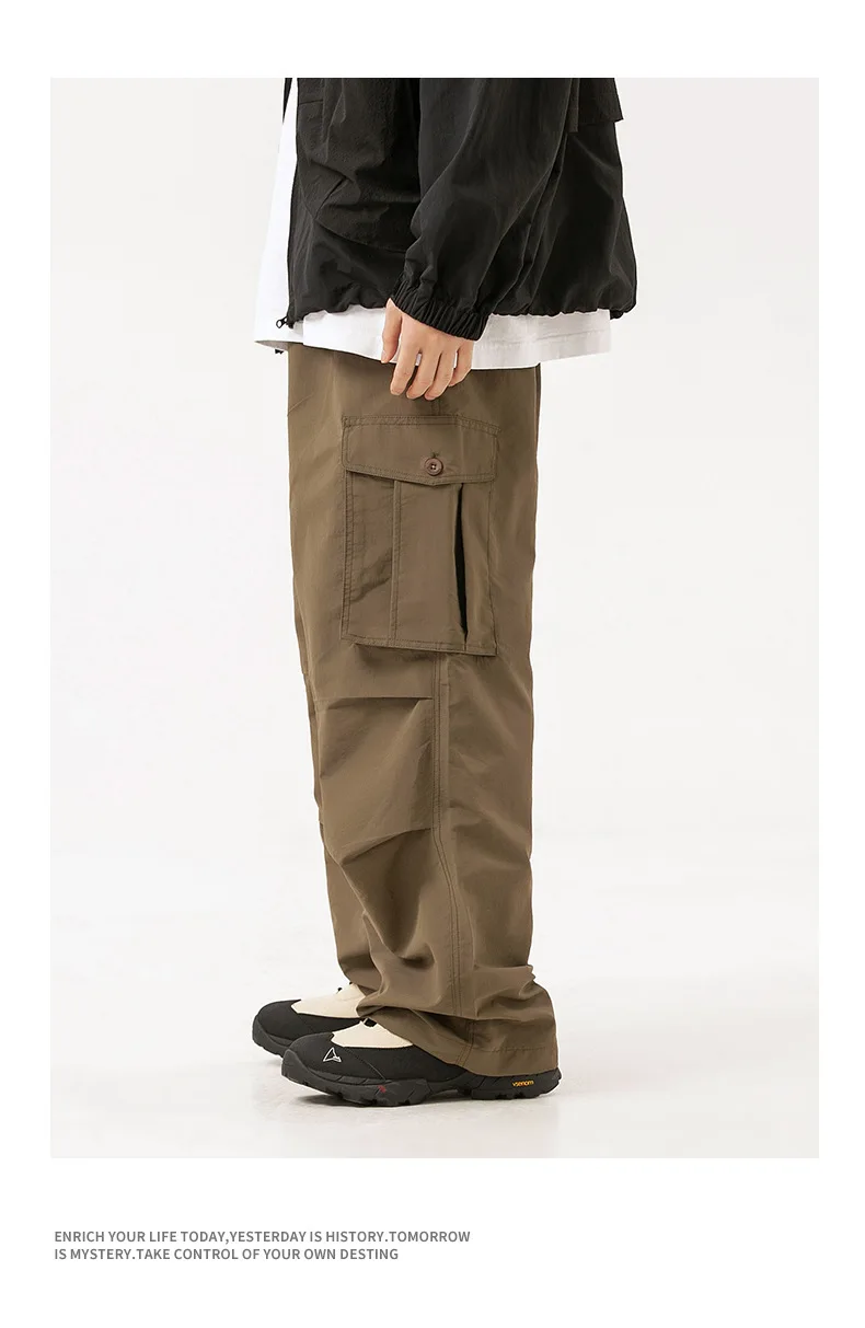 Ultra Loose Lightweight Outdoor Functional Pants Men Women Waterproof Quick Dry Techwear Wide Leg Cargo Pant Track Trouser