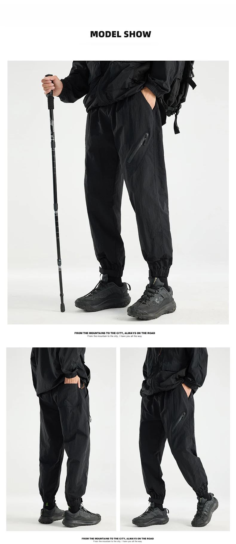 CHRLCK Men's Water-repellenHiking Pants Quick Drying Fashion Cargo Pants Breathable Trousers Fishing Camping Outdoor Sport Pants