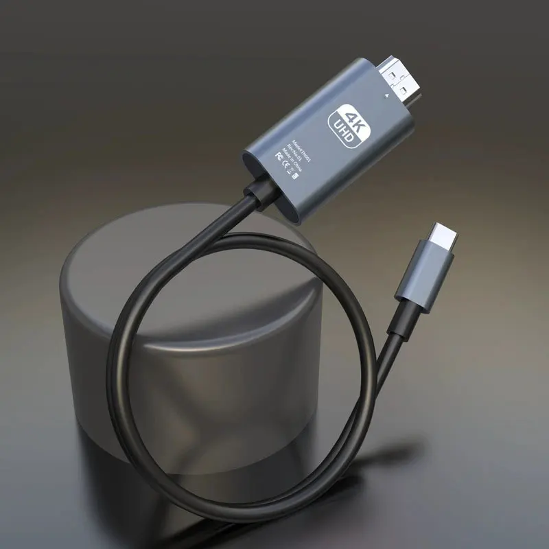 4K 60Hz 30Hz 8K USB C to HDMI-compatible Cable Type C Adapter HDTV Converter Cable for iPhone 15 MacBook Air iPad Samsung