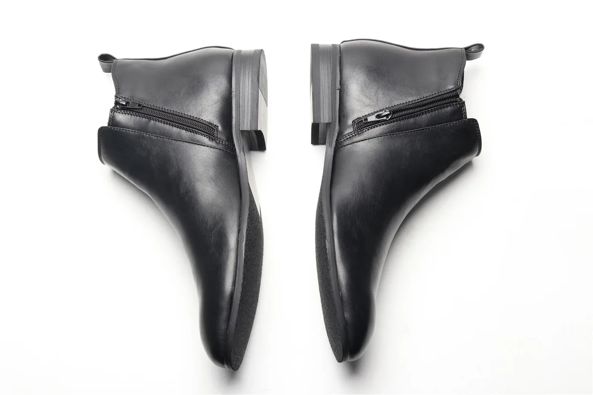 Size 7~13 Men Chelsea Boots Italian Style Ankle Boots soft leather Men Boots