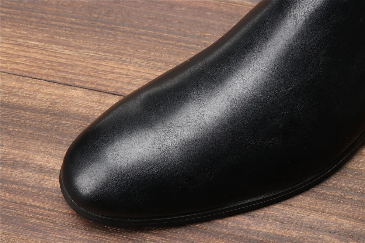 Size 7~13 Men Chelsea Boots Italian Style Ankle Boots soft leather Men Boots