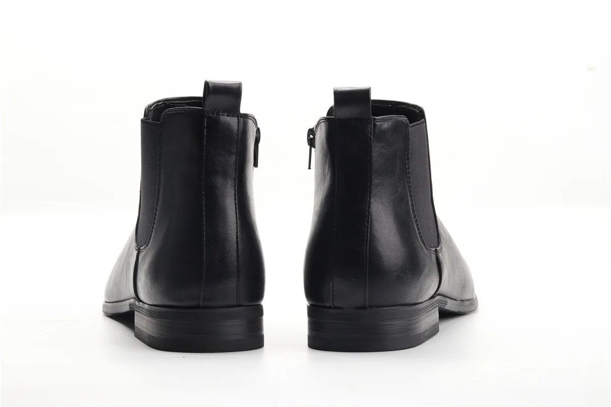 Size 7~13 Men Chelsea Boots Italian Style Ankle Boots soft leather Men Boots
