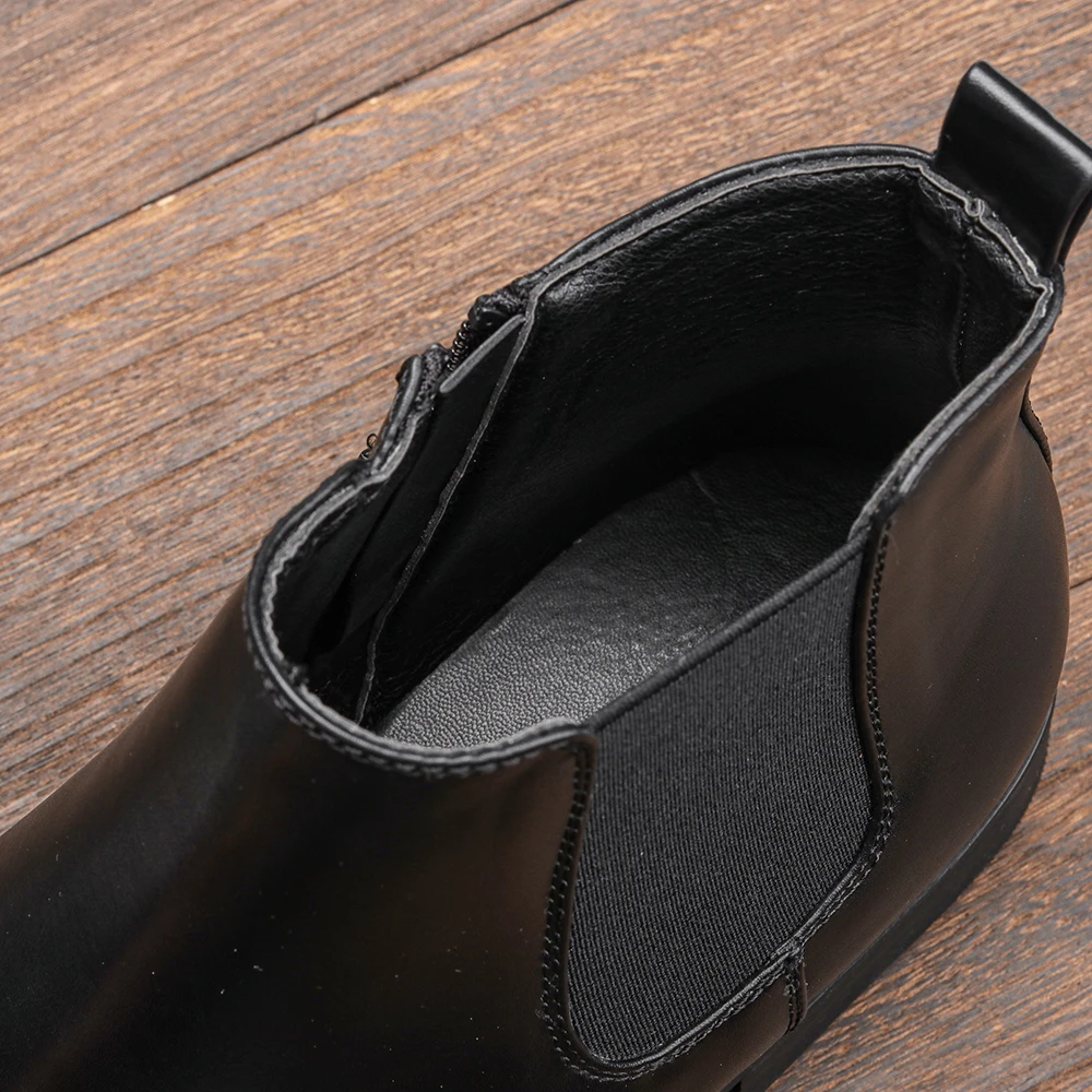 Size 7~13 Men Chelsea Boots Italian Style Ankle Boots soft leather Men Boots