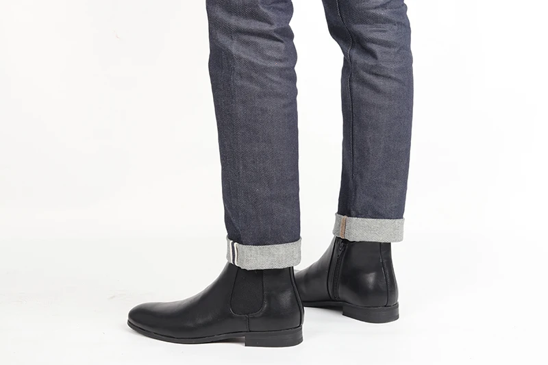 Size 7~13 Men Chelsea Boots Italian Style Ankle Boots soft leather Men Boots