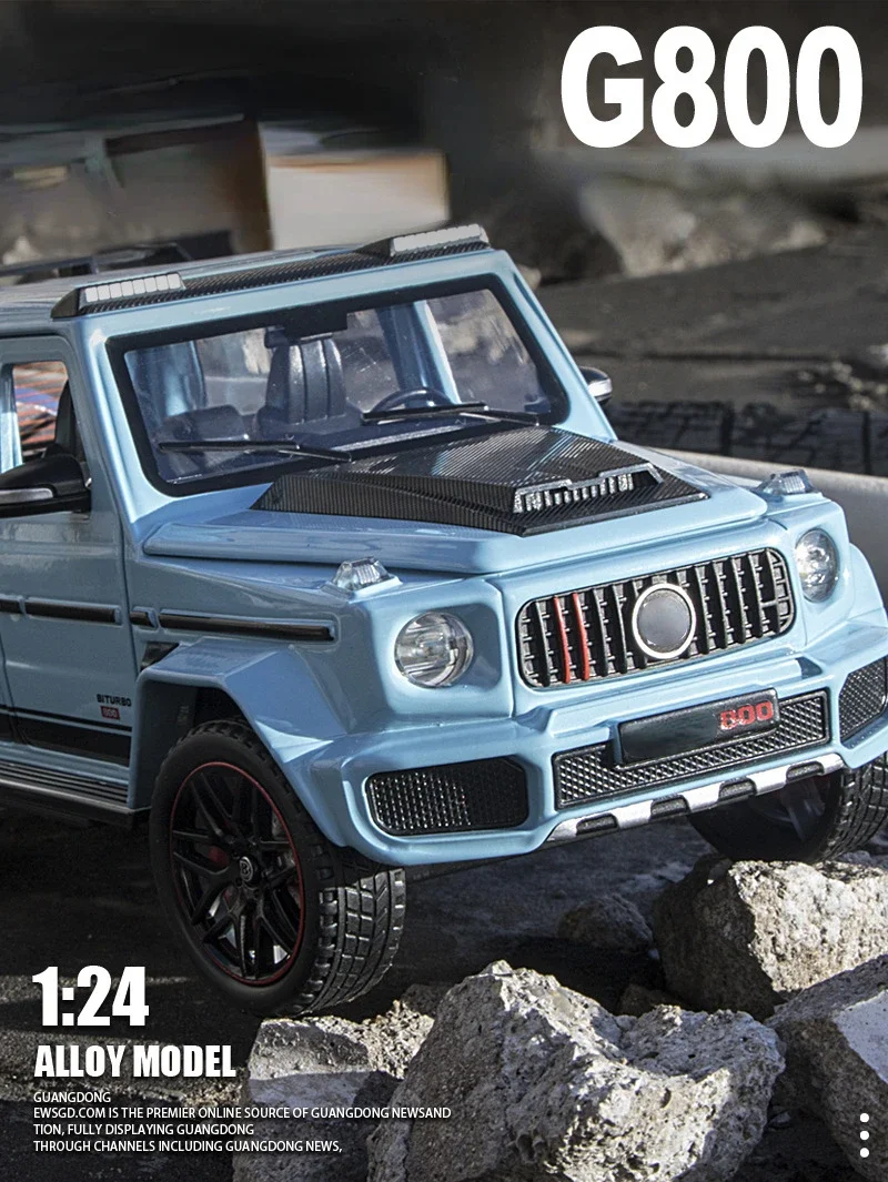 Diecast Car Toys 1:24 Scale G800 Alloy Car Model Diecast Off Road Vehicles Children's Mini Car Toys Gift Collection Miniauto