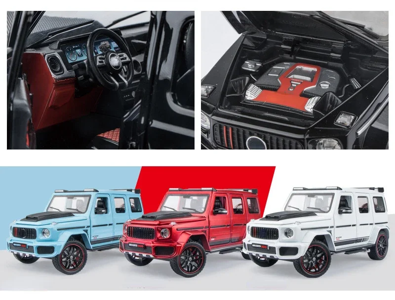 Diecast Car Toys 1:24 Scale G800 Alloy Car Model Diecast Off Road Vehicles Children's Mini Car Toys Gift Collection Miniauto