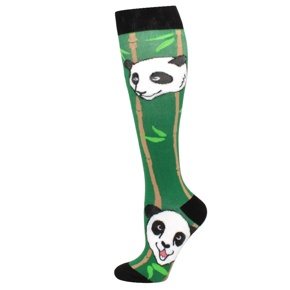 Men's Running Compression Socks Basketball Cycling Socks Medical Prevention Varicocele Travel Cute pattern
