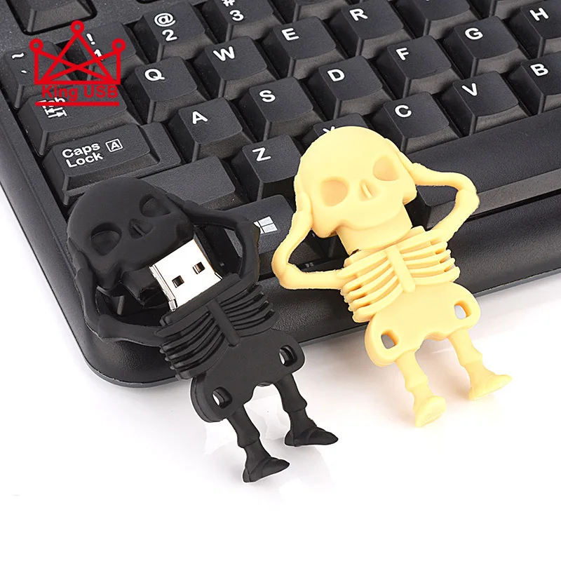 Skeleton USB Flash Drive 4GB 8GB 16GB 32GB 64GB 128GB pendrive USB 2.0 Mini Memory Stick Pen Drive Gifts cle usb