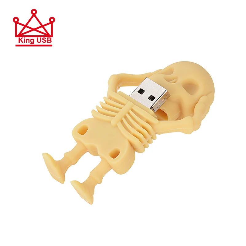 Skeleton USB Flash Drive 4GB 8GB 16GB 32GB 64GB 128GB pendrive USB 2.0 Mini Memory Stick Pen Drive Gifts cle usb