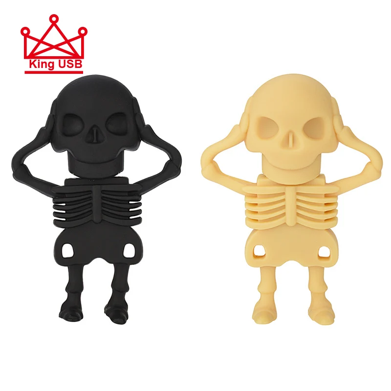 Skeleton USB Flash Drive 4GB 8GB 16GB 32GB 64GB 128GB pendrive USB 2.0 Mini Memory Stick Pen Drive Gifts cle usb