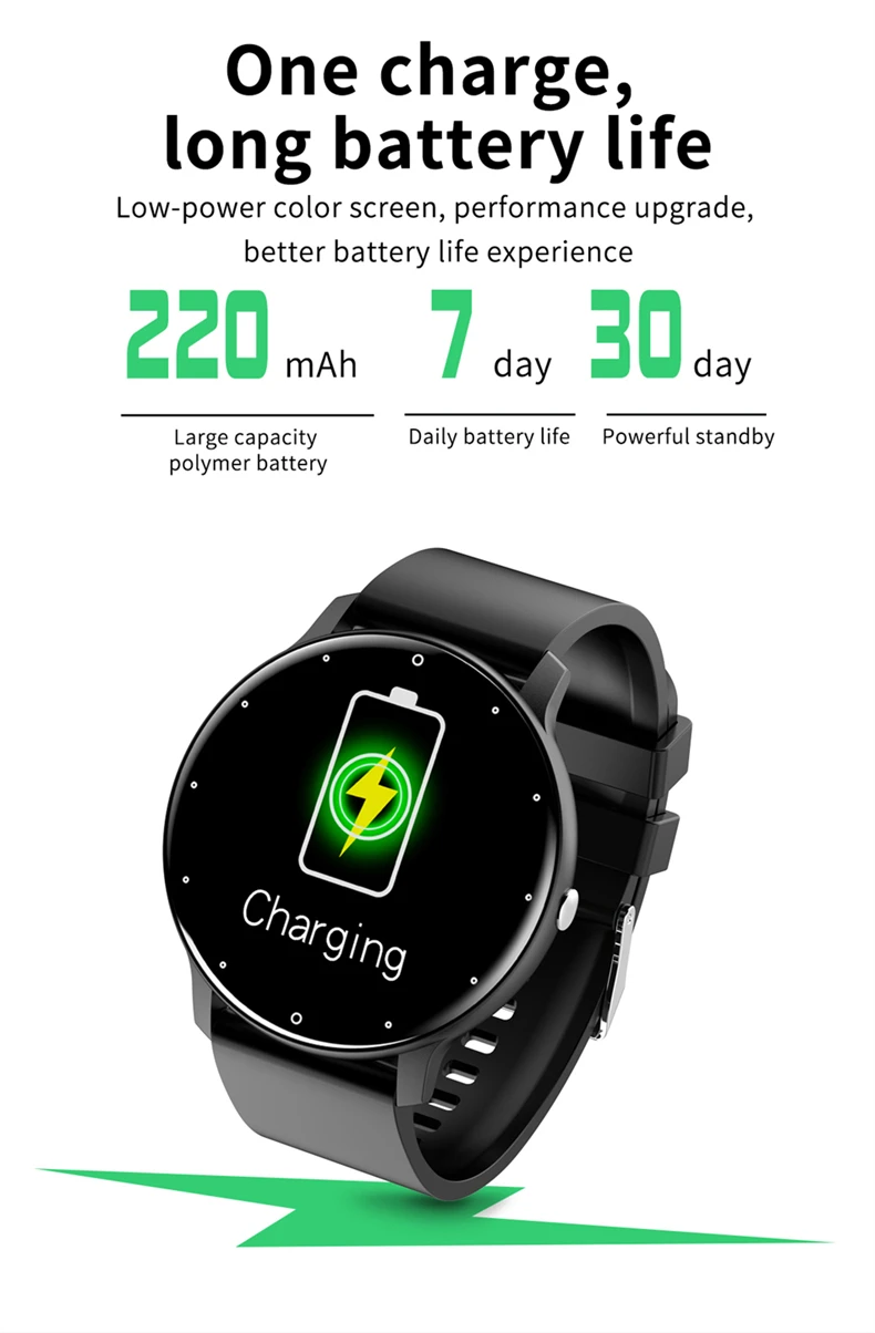 LIGE Women Smart Band Watch Real-time Weather Forecast Activity Tracker Watches Heart Rate Monitor Sports Ladies Smart Watch Men