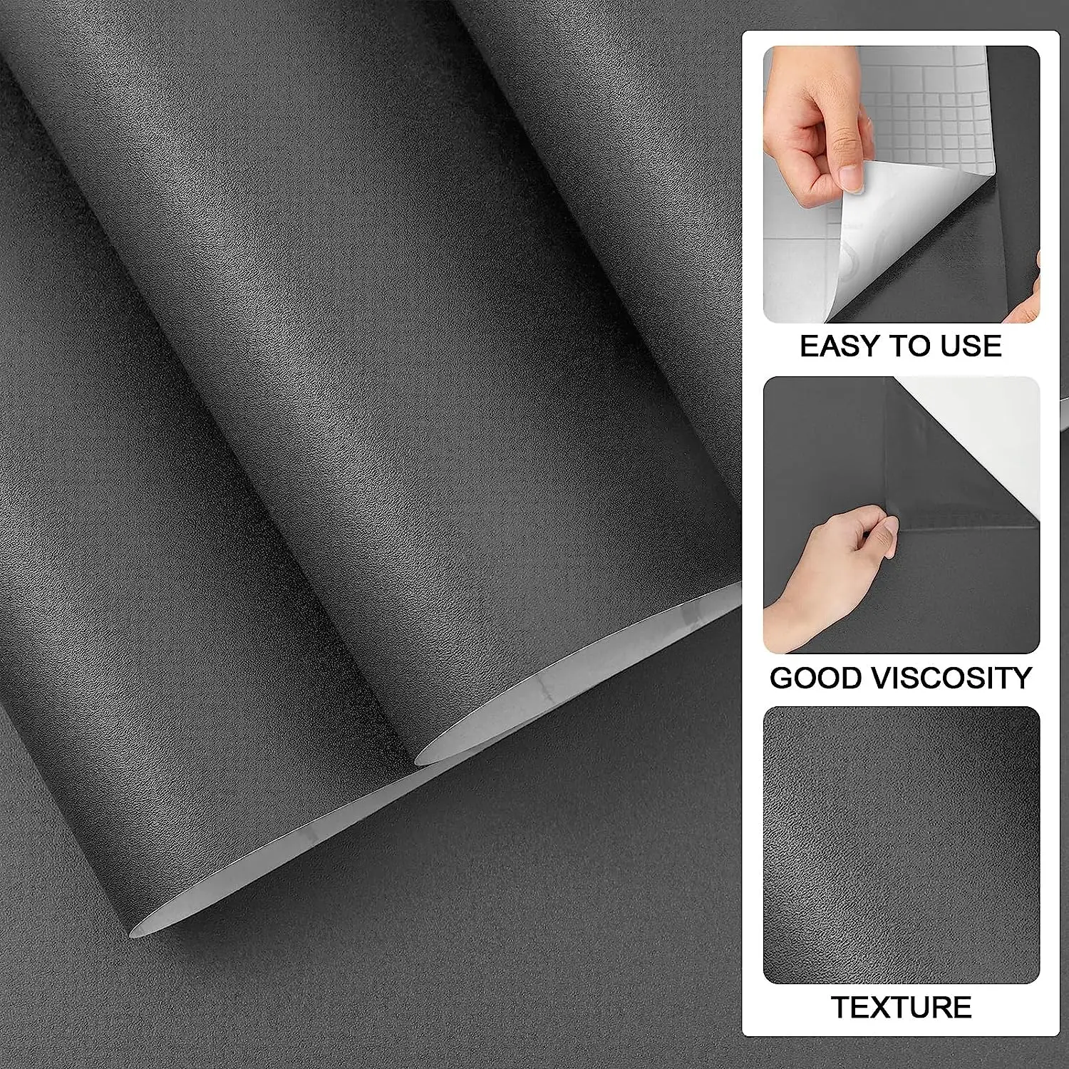 2/3/5M Matte Wallpaper Green/White/Black PVC Self-Adhesive for Wall Shelf Liner Table Door Living Room Contact Paper Wall Decor