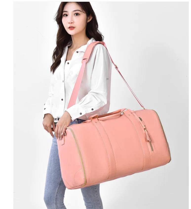 Women Rolling Garment Bags for Travel Handbag with Wheels Women Carry On Garment Duffel Bag Suit Travel Rolling Trave Duffle Bag