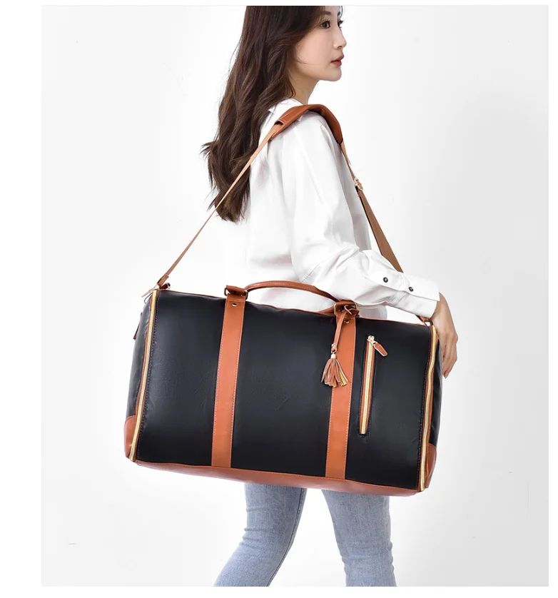 Women Rolling Garment Bags for Travel Handbag with Wheels Women Carry On Garment Duffel Bag Suit Travel Rolling Trave Duffle Bag
