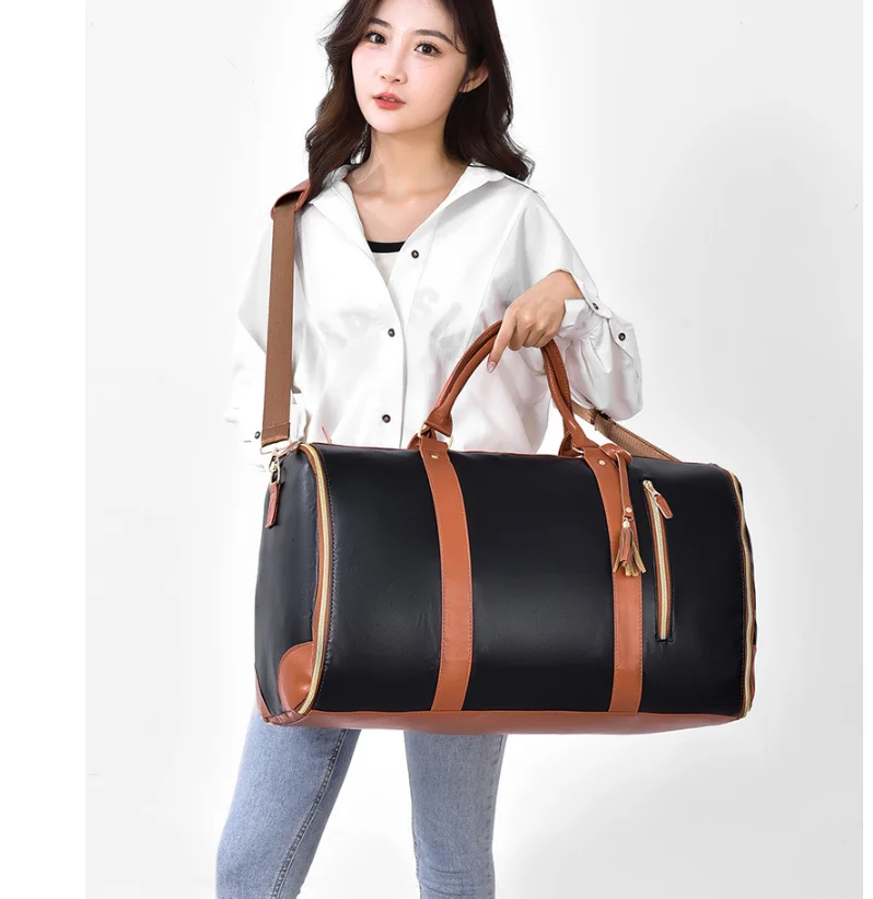 Women Rolling Garment Bags for Travel Handbag with Wheels Women Carry On Garment Duffel Bag Suit Travel Rolling Trave Duffle Bag