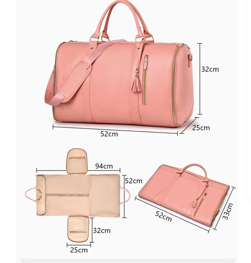 Women Rolling Garment Bags for Travel Handbag with Wheels Women Carry On Garment Duffel Bag Suit Travel Rolling Trave Duffle Bag