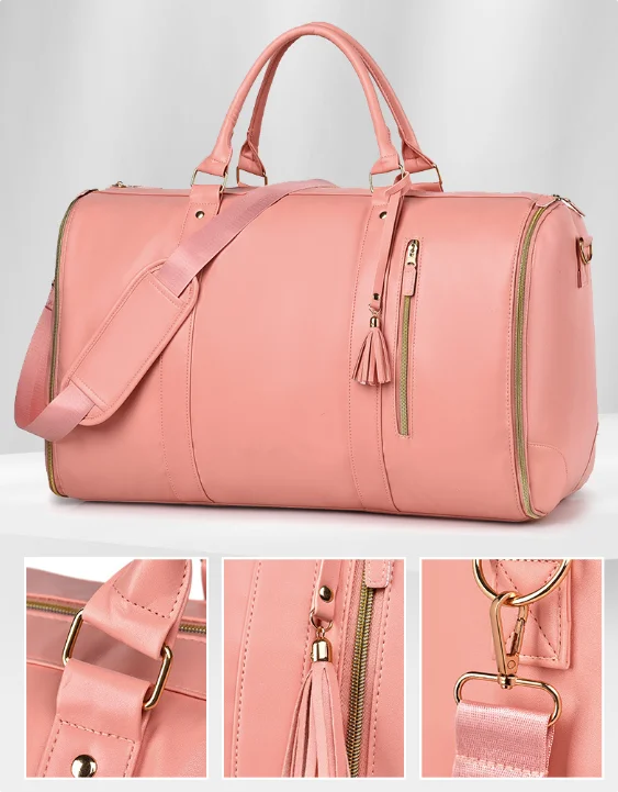Women Rolling Garment Bags for Travel Handbag with Wheels Women Carry On Garment Duffel Bag Suit Travel Rolling Trave Duffle Bag