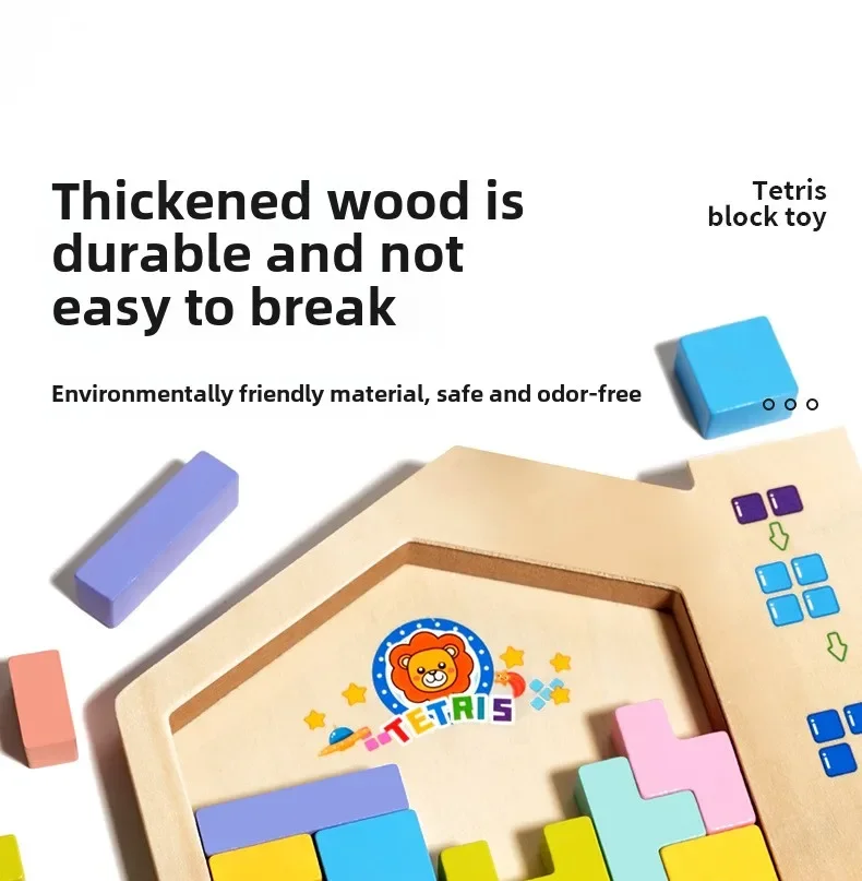Parent-child Activities of Building Blocks Develop Brain Thinking and Train Children Puzzles Montessori Educational Games