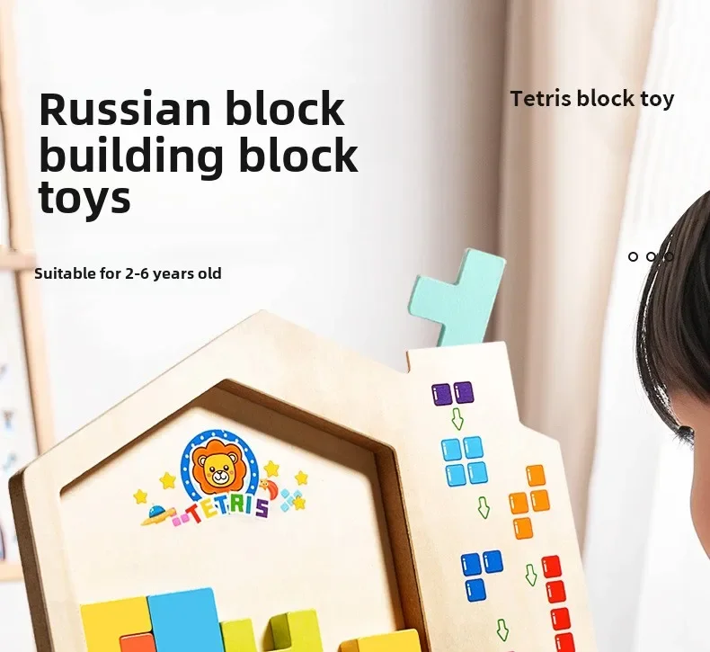 Parent-child Activities of Building Blocks Develop Brain Thinking and Train Children Puzzles Montessori Educational Games
