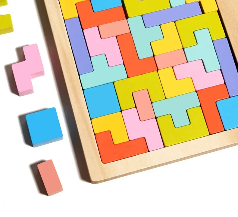 Parent-child Activities of Building Blocks Develop Brain Thinking and Train Children Puzzles Montessori Educational Games