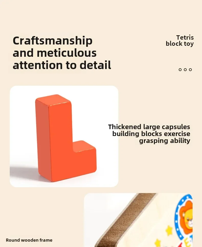 Parent-child Activities of Building Blocks Develop Brain Thinking and Train Children Puzzles Montessori Educational Games