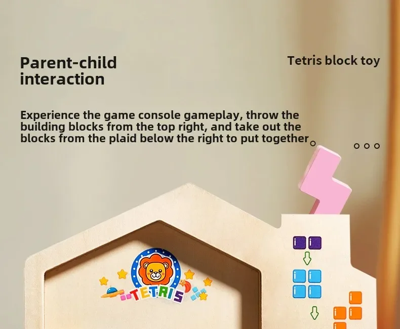 Parent-child Activities of Building Blocks Develop Brain Thinking and Train Children Puzzles Montessori Educational Games