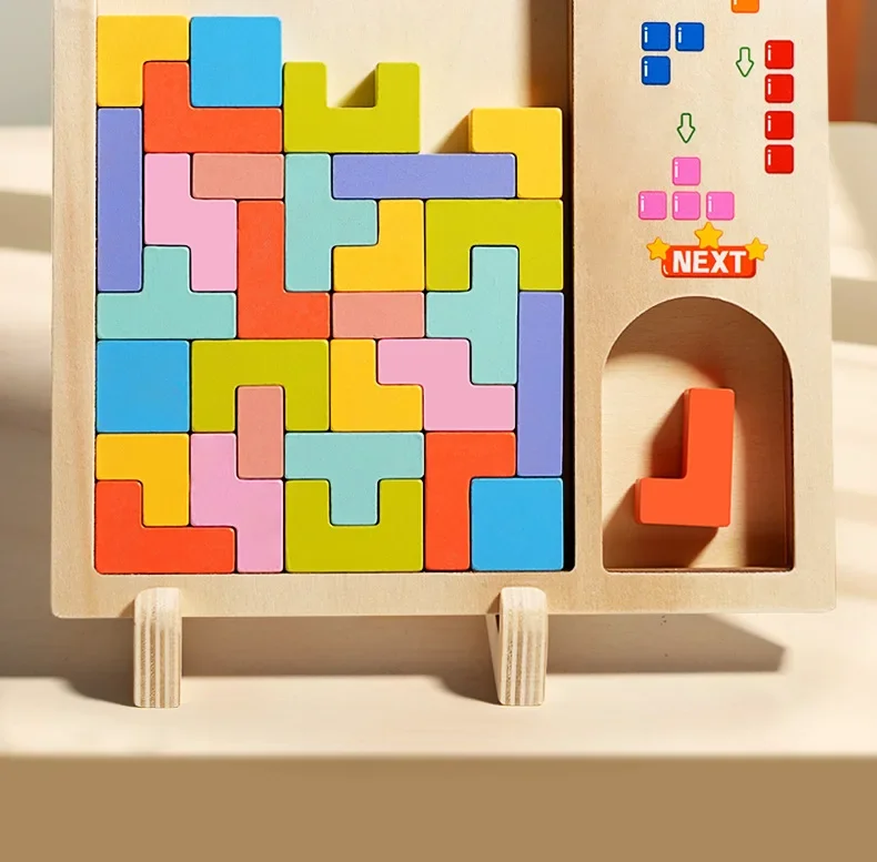 Parent-child Activities of Building Blocks Develop Brain Thinking and Train Children Puzzles Montessori Educational Games